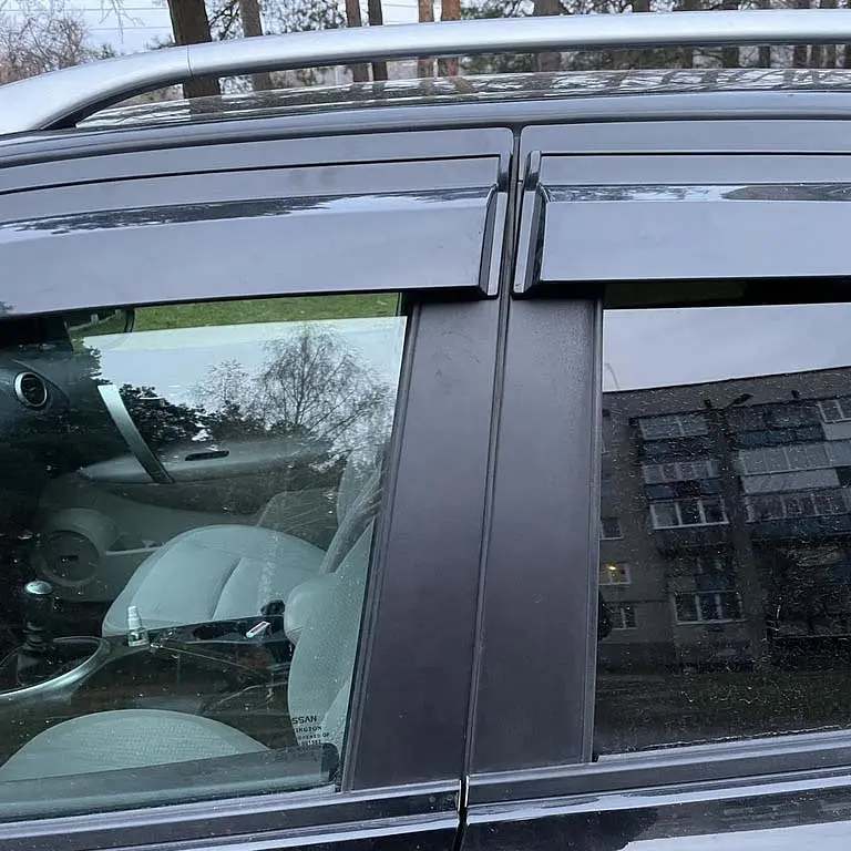 Дефлектори вікон вітровики Nissan Qashqai 2007-2014 скотч SunPlex (SP-S-76) - фото 2