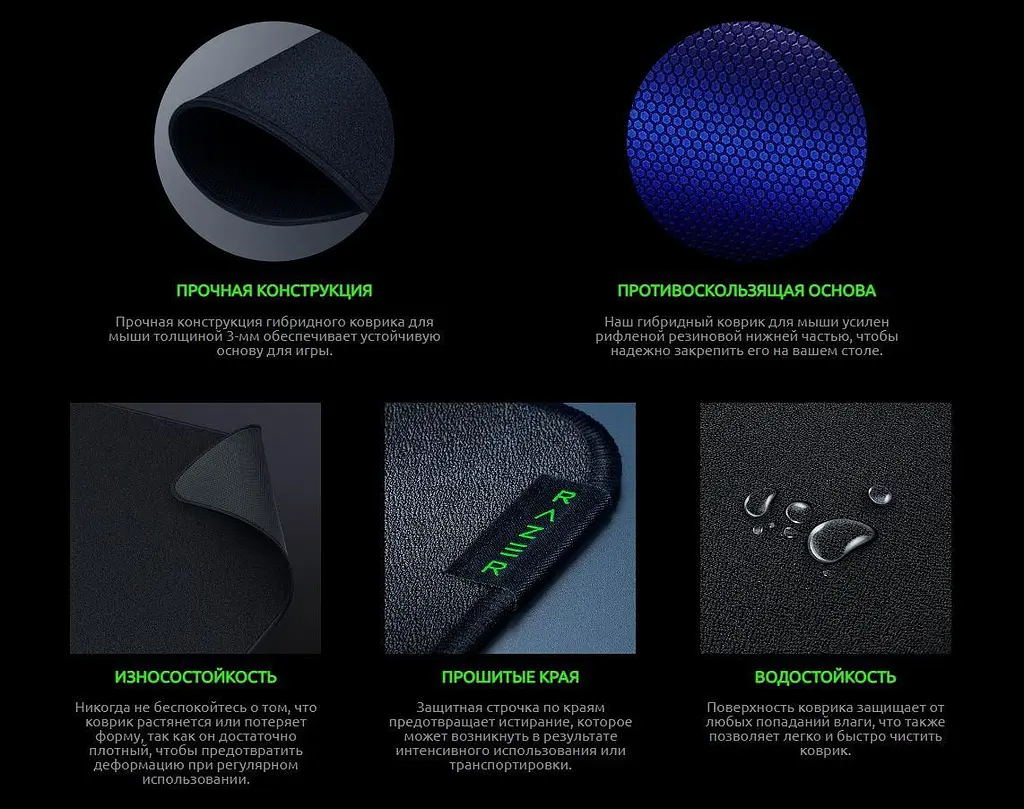 Ігрова поверхня - килимок RAZER Strider Large (RZ02-03810200-R3M1) чорний - фото 9