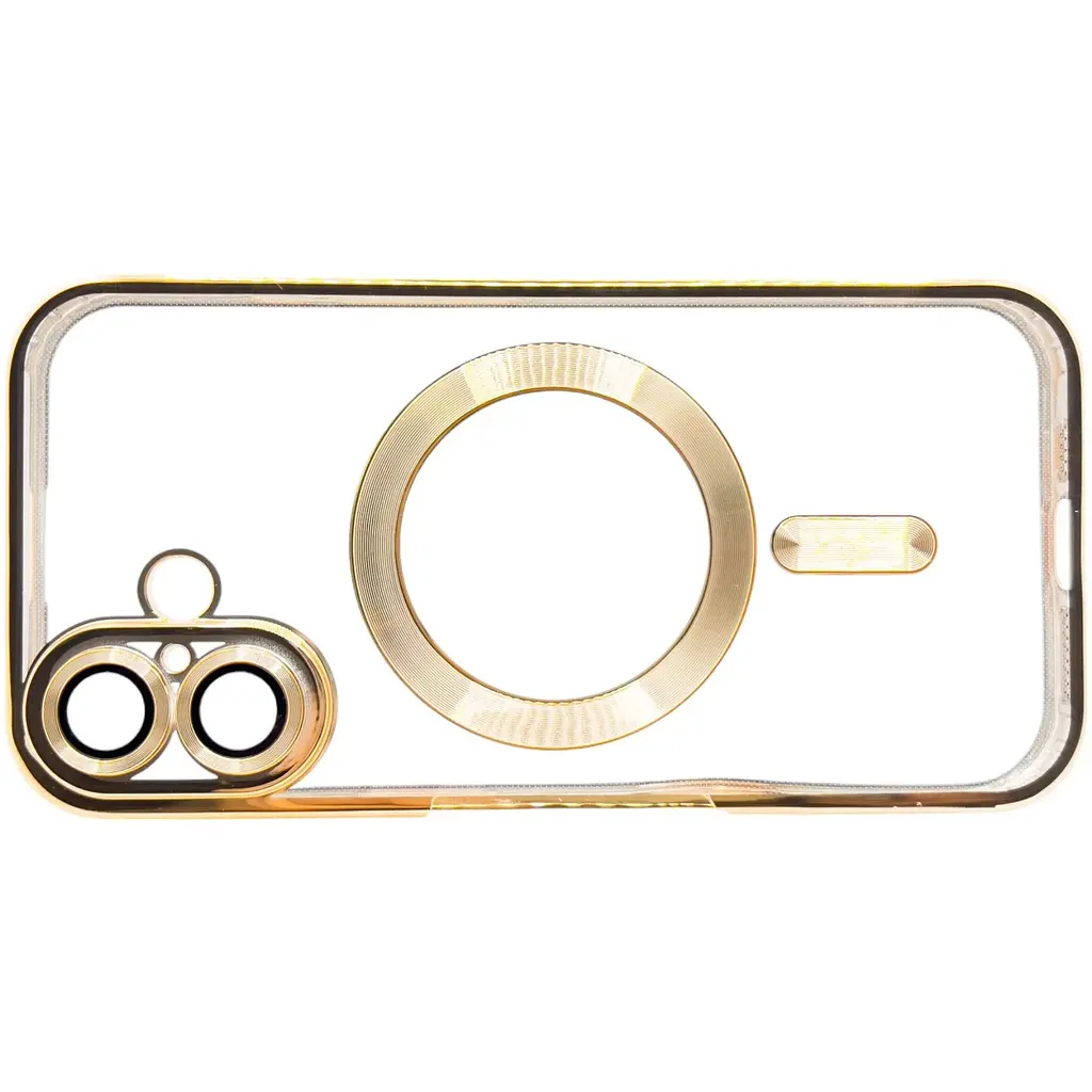 Чехол-накладка BeCover TPU Chrome Case (MagSafe) для Apple iPhone 16 Plus Gold (712076) - фото 3