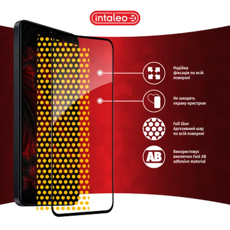 Скло захисне Intaleo Full Glue Samsung A55 Black (1283126588860) - фото 7
