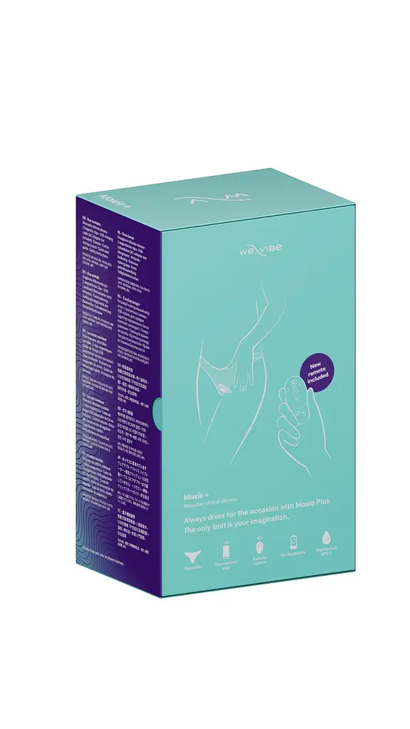 Смарт-вібратор у трусики We-Vibe Moxie+ Aqua, оновлений пульт ДК - фото 4