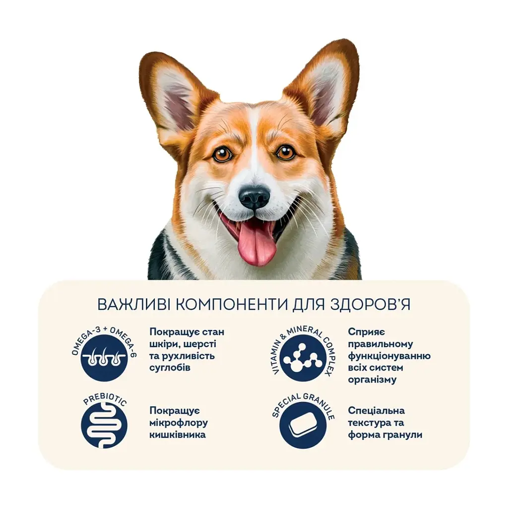 Сухий корм для собак Home Food ADULT MEDIUM Healthy skin and shiny coat з індичкою та лососем 1.6 кг (4820235020385) - фото 5
