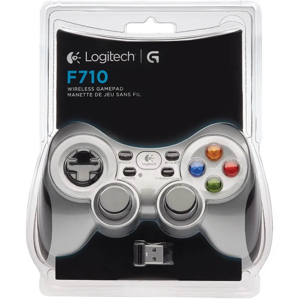 Геймпад Logitech Wireless Gamepad F710 для PC Black/Silver (940-000145) [111976] - фото 5