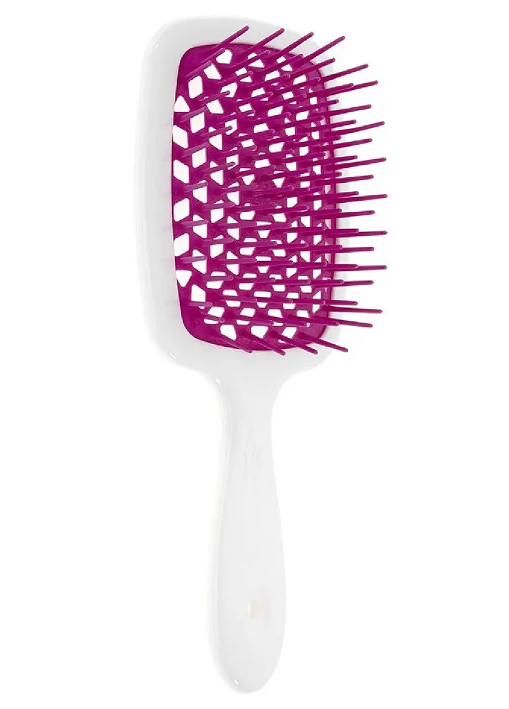 Щітка для волосся Janeke Superbrush Білий та фуксія