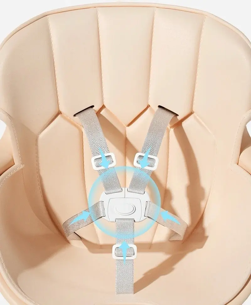 Стульчик и столик для кормления трасформер 2в1 Бежевый - фото 3