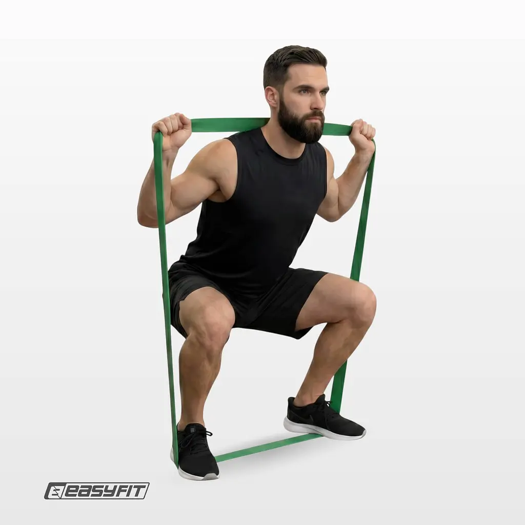 Гумова петля EasyFit 19-65 кг Зелена - фото 8