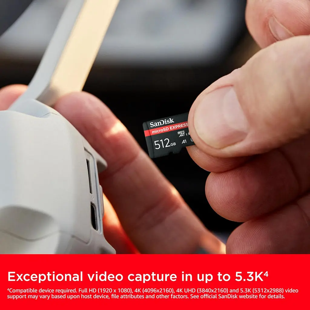 Карта пам'яті SanDisk 512GB microSDXC class 10 UHS-I U3 A1 Express (SDSQXFN-512G-GN4NN) - фото 6