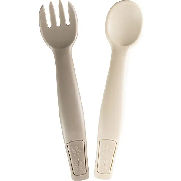 Ложка и вилка для кормления Nip Зеленая серия Микс, 2 шт., в ассортименте (37102) - фото 3