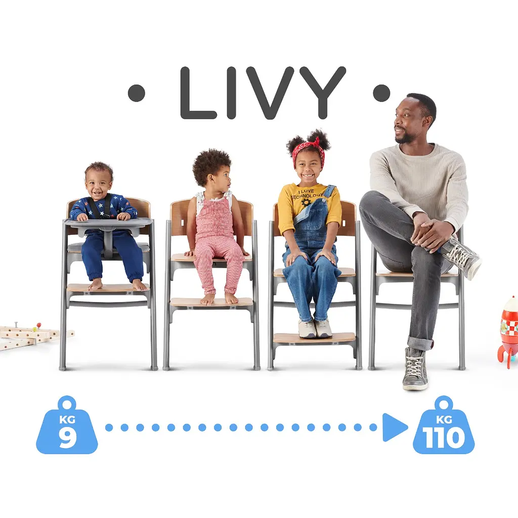 Стульчик для кормления Kinderkraft Livy Calmee Aster Pink с шезлонгом (5902533919635) - фото 12