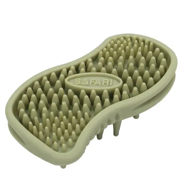 Масажна гумова щітка для собак та котів Safari Massager Brush