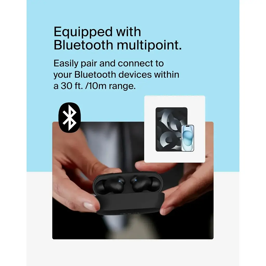 Навушники Belkin TWS Soundform Rhythm True Wireless чорні - фото 5