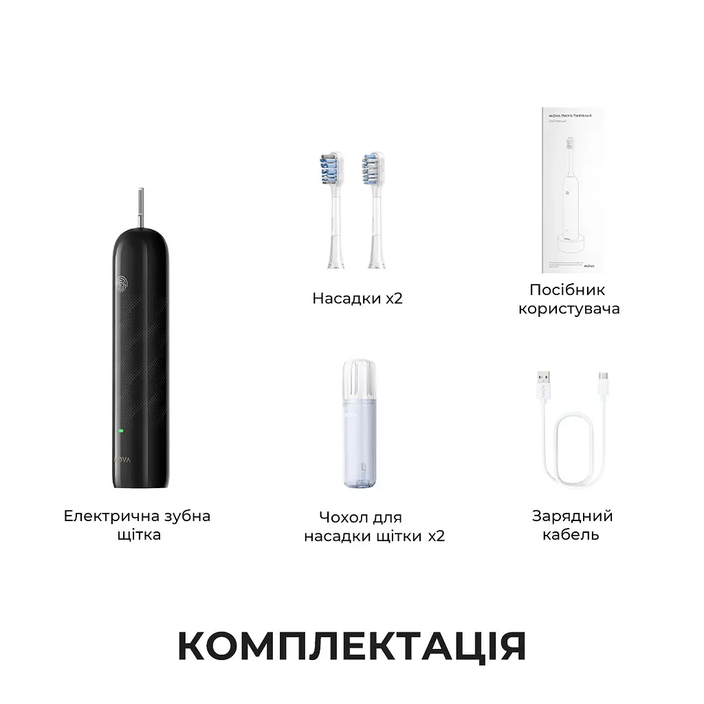 Електрична зубна щітка MOVA Fresh Black (ATB13A-BK) - фото 11