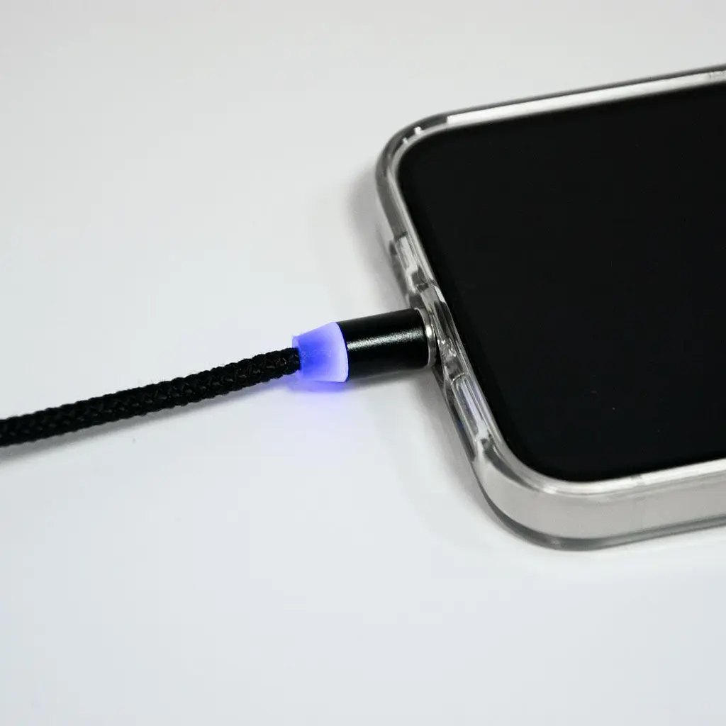 Зарядный шнур с магнитом черный и блок питания для телефона 95см 220V USB/Type-C X-Cable - фото 9