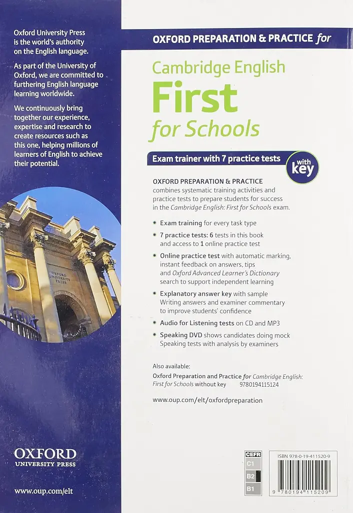 Oxford Preparation and Practice for Cambridge English First for Schools Exam Trainer Student's Book Pack with Key - - фото 2