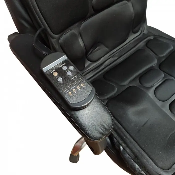 Накидка масажна Robotic Cushion Massage, вібромасажна, з підігрівом, пульт керування, для дому та авто - фото 6