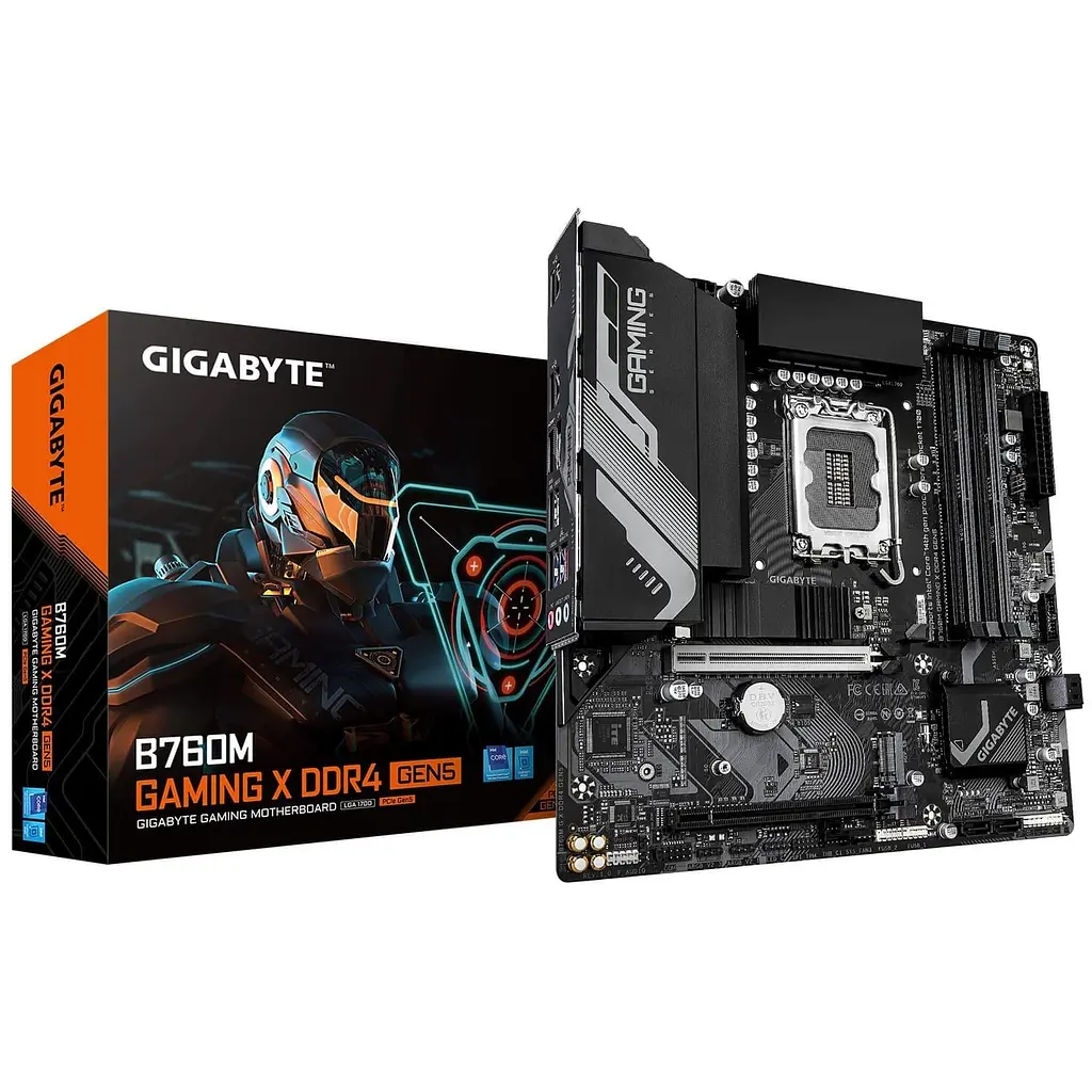 Материнська плата GIGABYTE B760M GAMING X DDR4 GEN5 (B760M GAMING X DDR4 GEN5) (Socket 1700, Intel B760, Micro-ATX) - фото 4