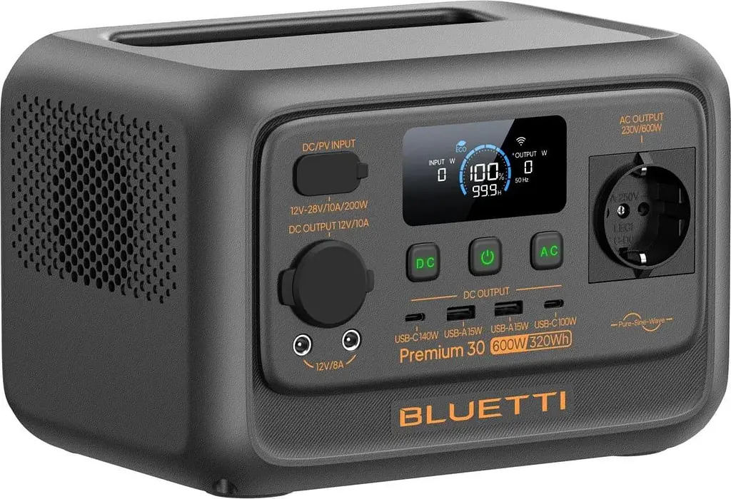 Зарядна станція BLUETTI Premium 30 V2 / 600 Вт / 320 Вт/ч / LiFePO4 (PR30V2) - фото 2