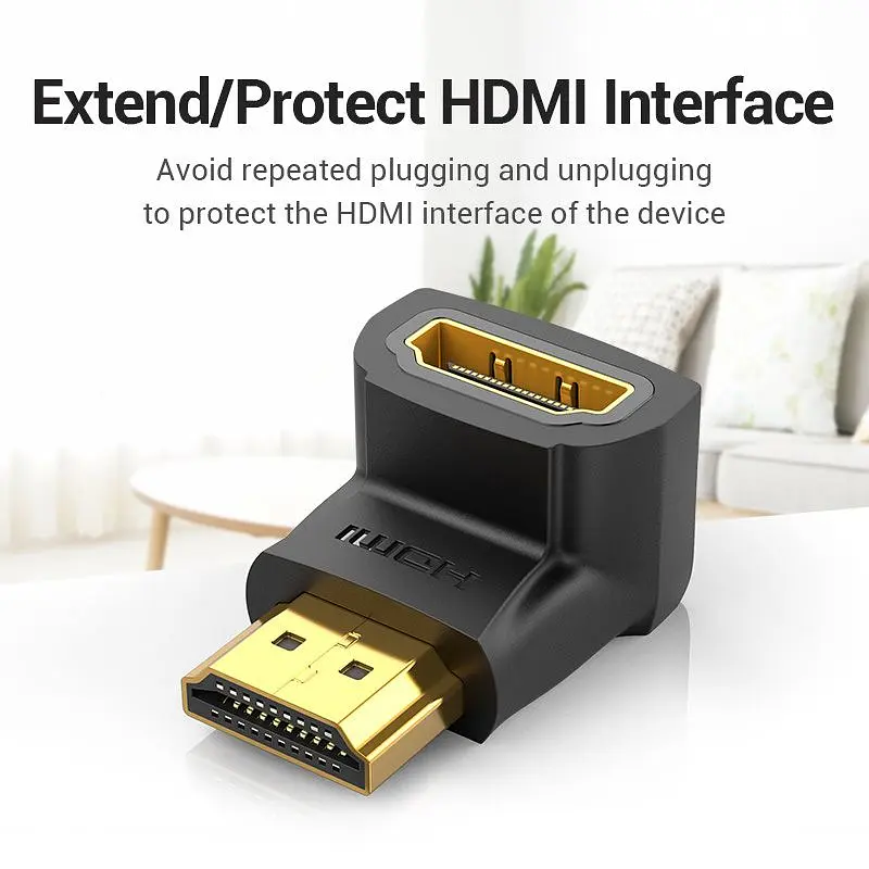 Перехідник Vention HDMI to HDMI Black (AIOB0) [170489] - фото 2
