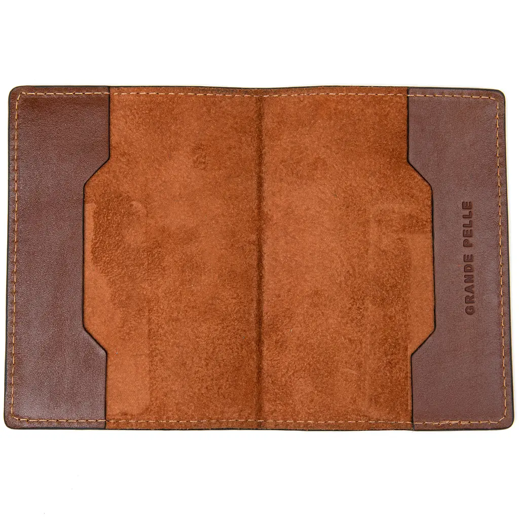 Шкіряна обкладинка для документів GRANDE PELLE 10х13,5х1 см acs0018501 - фото 3