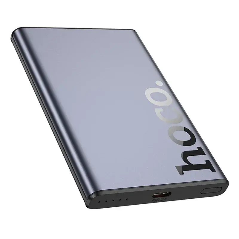 Батарея HOCO Q32 Bird PD20W wireless magnetic 5000mAh Metal Gray 6942007634076 - фото 3