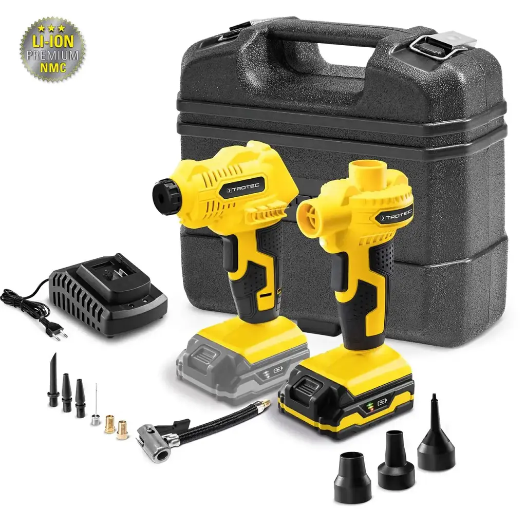 Компресор акумуляторний Trotec PPS 11-20V + Насос акумуляторний PPS 12-20V Trotec + кейс - фото 4