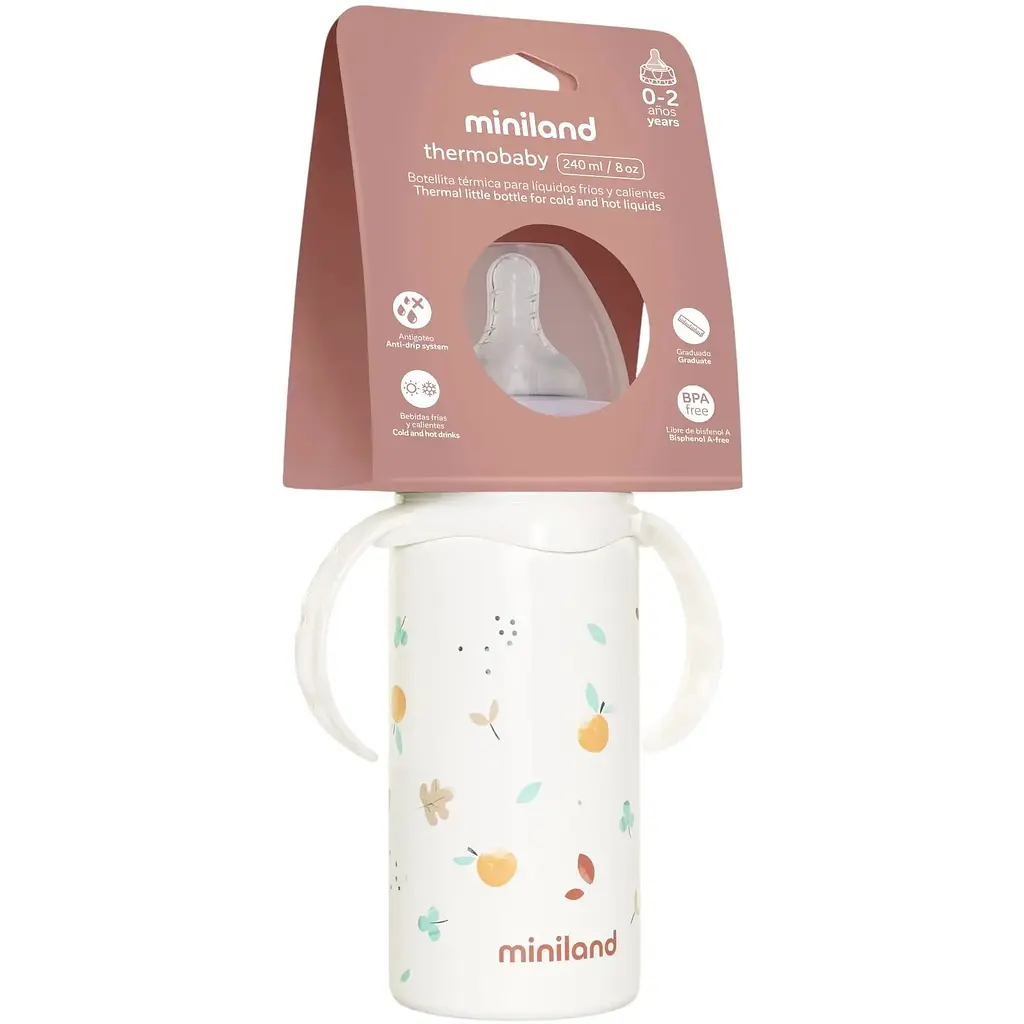 Термопоїльник Miniland Thermobaby Valencia з соскою 240 мл (89590) - фото 3