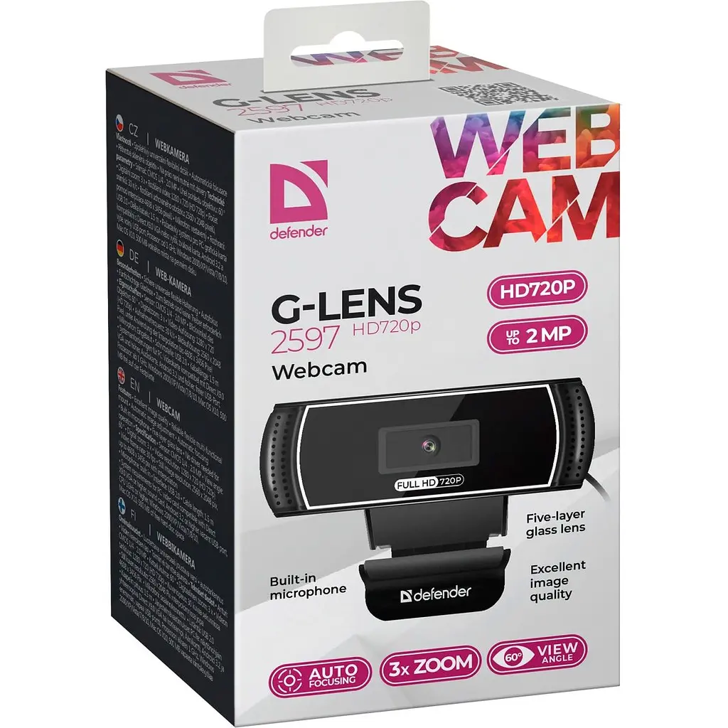 Веб-камера Defender G-lens 2597 HD720P (63197) [120235] - фото 12