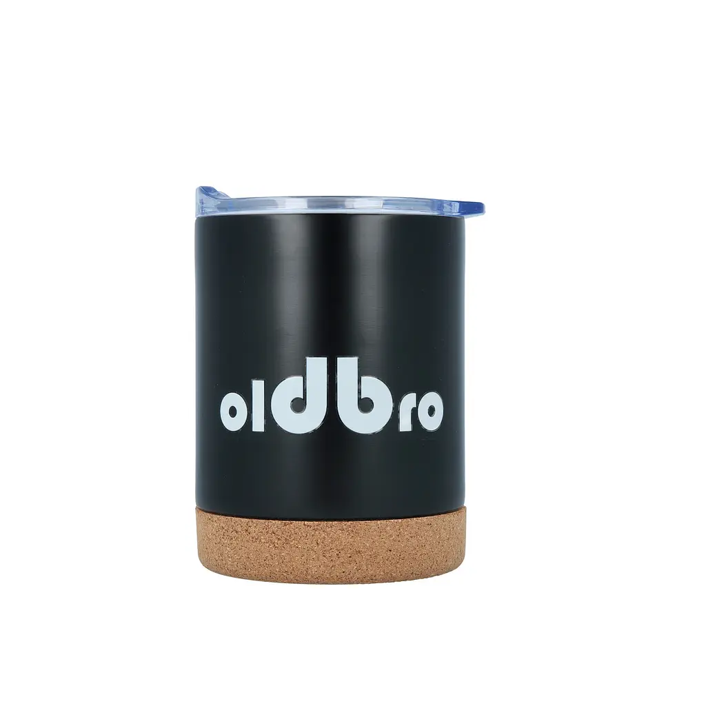 Кофейная кружка OldBro для старого друга с пробковым дном 360 мл BlackClassic из нержавеющей стали с двойными - фото 2