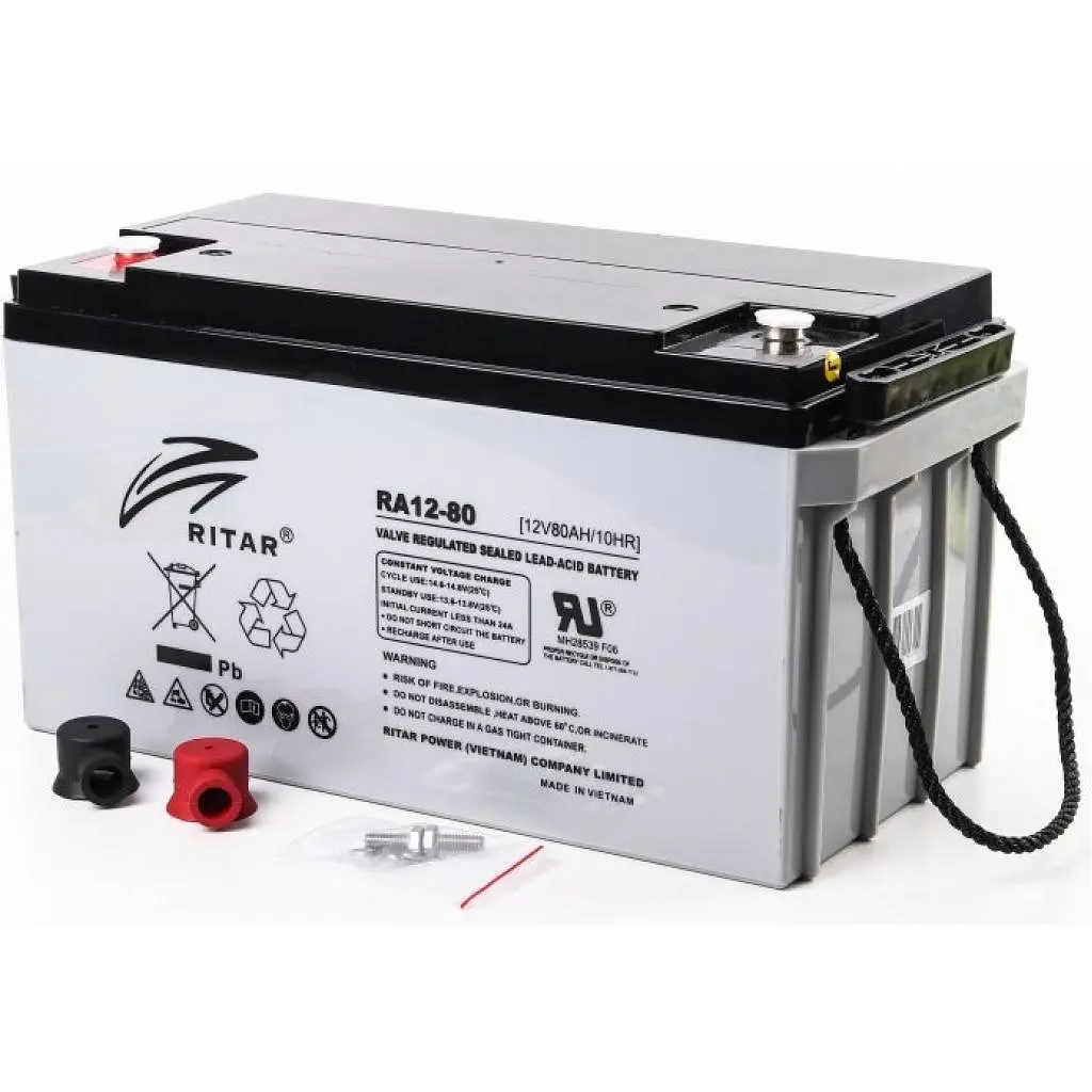 Батарея до ДБЖ Ritar AGM RA12-80, 12V-80Ah (RA12-80) - фото 2
