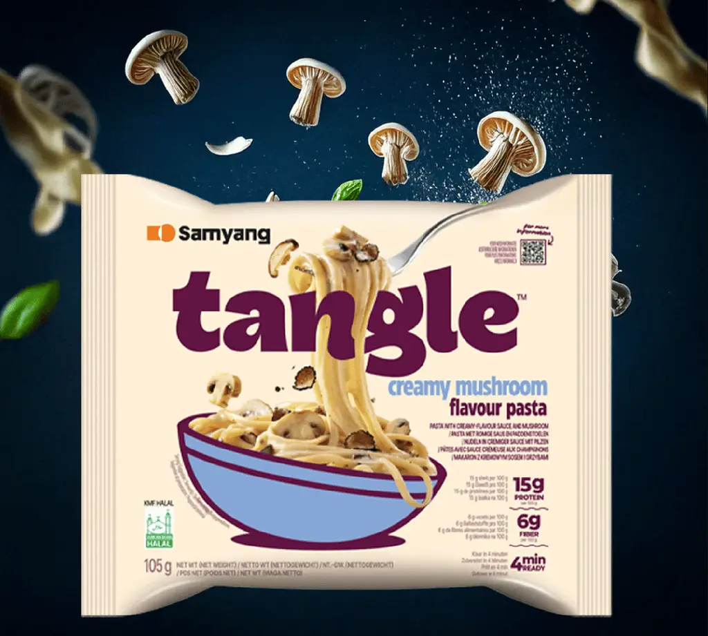Локшина Samyang Tangle Creamy Mushroom Pasta 105г - фото 6