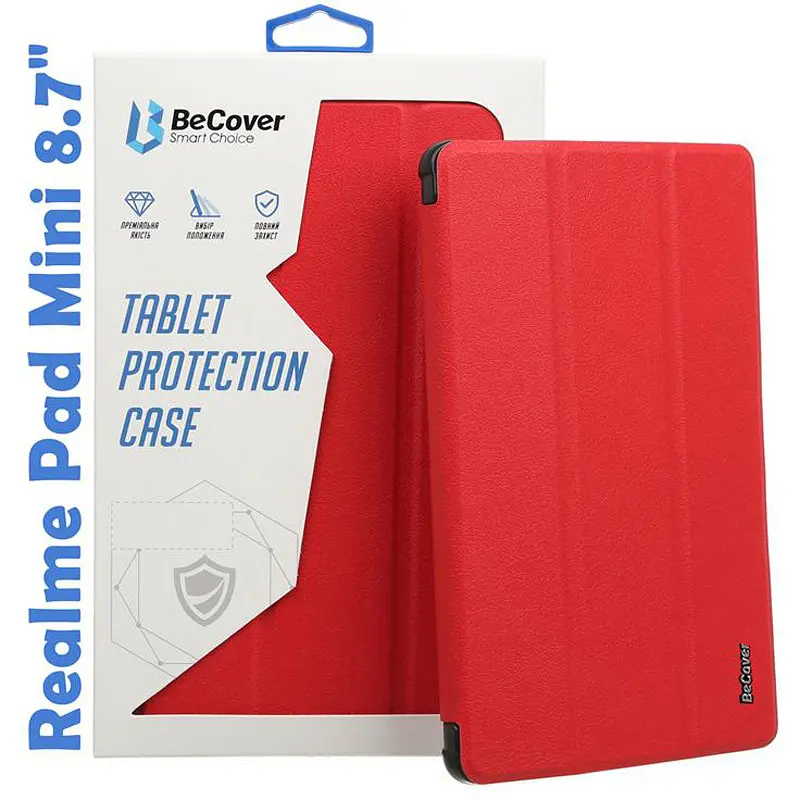 Чохол-книжка BeCover Smart для Realme Pad Mini 8.7 Червоний (708260) - фото 4