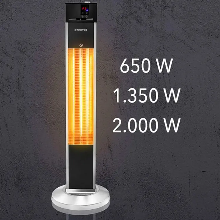 Обігрівач інфрачервоний Trotec IRS 2000 E 2000 W Silver/Black (1410003920) - фото 8