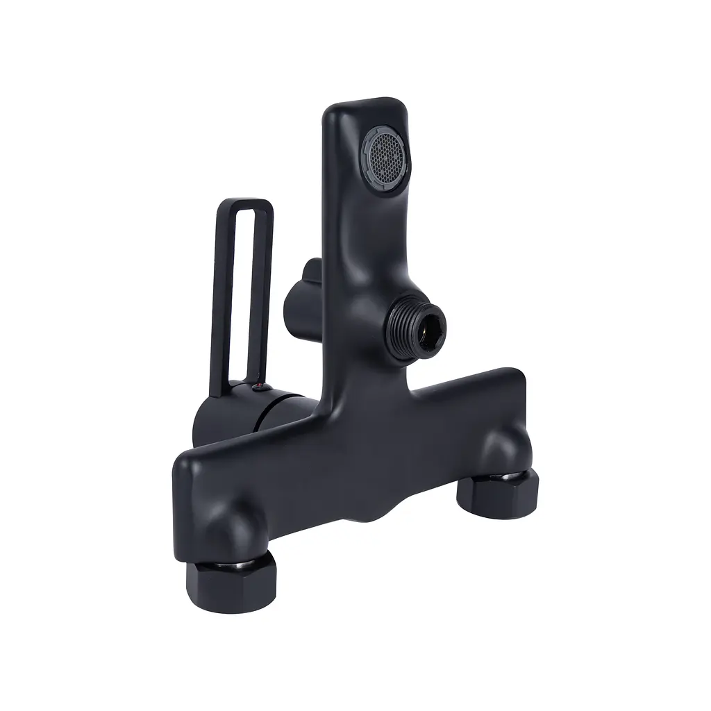 Змішувач для ванни Qtap Taurus (з душовим гарнітуром) QTTAU259BLM45662 Black Matt - фото 6