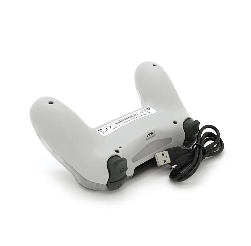 Геймпад джойстик DoubleShock Wireless PS4 Double Motor Vibration DUALSHOCK 4 Transparent-White - фото 4
