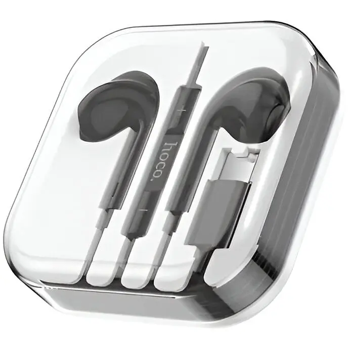 Навушники Hoco Type-C crystal earphones with mic M1 Max Білі - фото 9