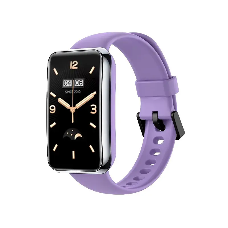 Силіконовий ремінець Tamister для Xiaomi Mi Smart Band 7 Pro Lavander - фото 5