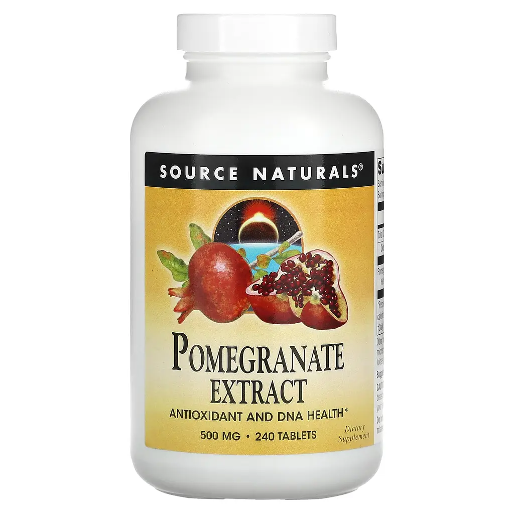 Екстракт гранату, Pomegranate Extract, 500 мг, 240 таблеток Source Naturals vit0002855
