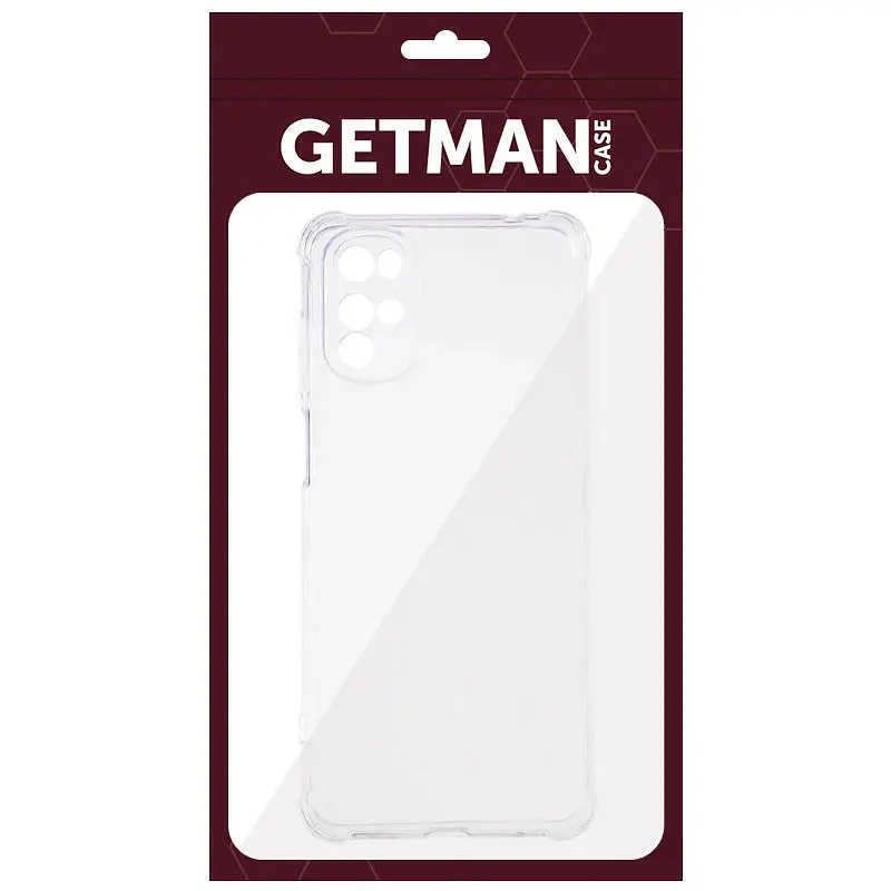 TPU чохол GETMAN Ease logo посилені кути Full Camera для Motorola Moto G22 Безбарвний (прозорий) - фото 5