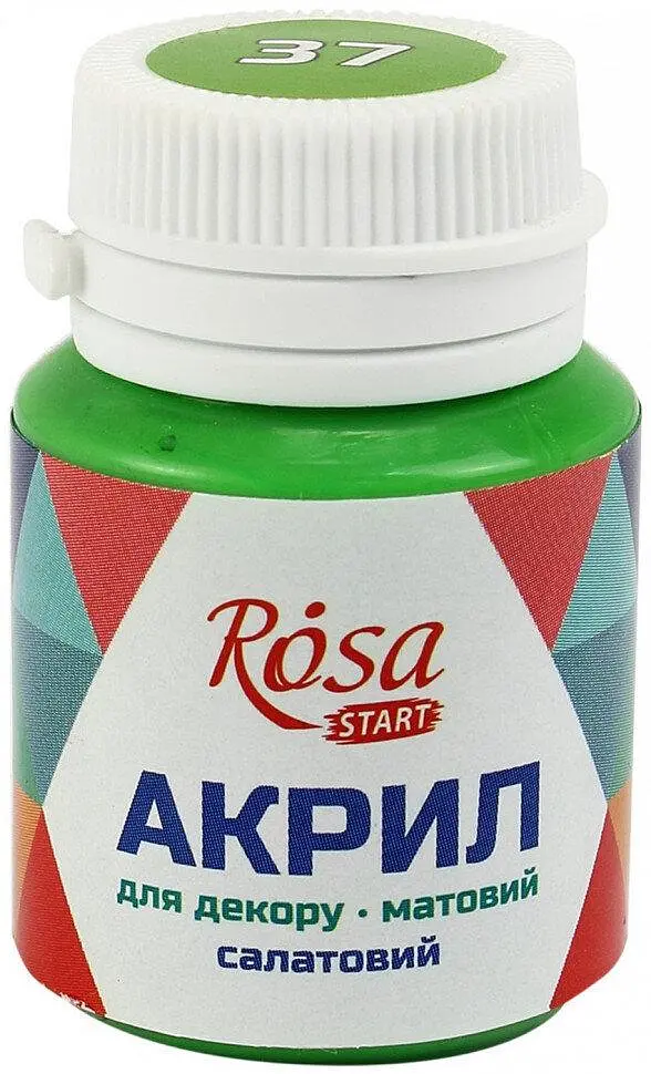 Акрил для декору Rosa Start 20мл матовий салатовий 20037/9276