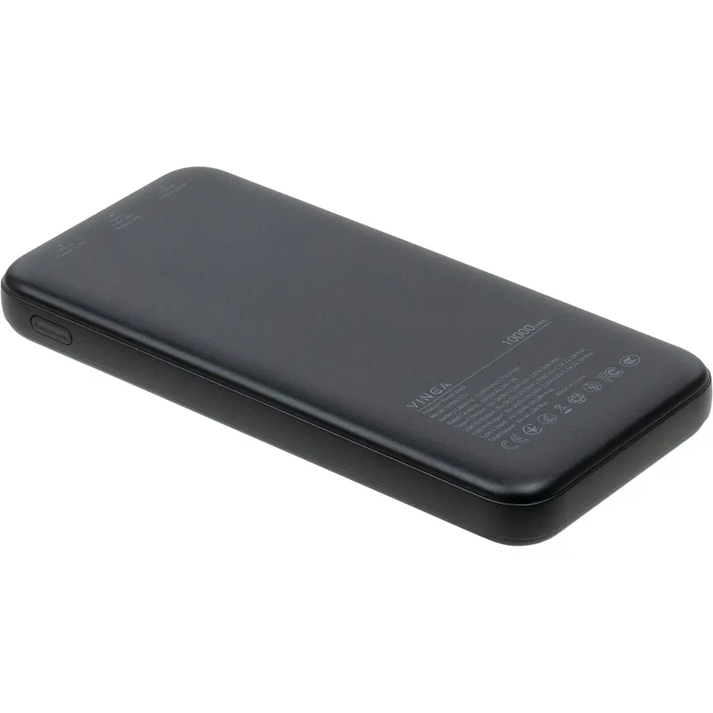 Батарея універсальна Vinga 10000 mAh 22.5W Display Black (VPBB1022) - фото 5