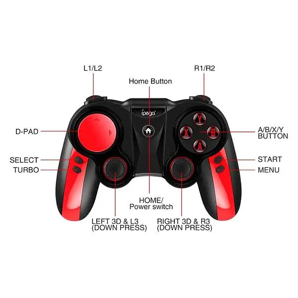 Бездротовий ігровий геймпад джойстик для смартфона Bluetooth Gamepad для iOS Android iPega PG-9089 - фото 4