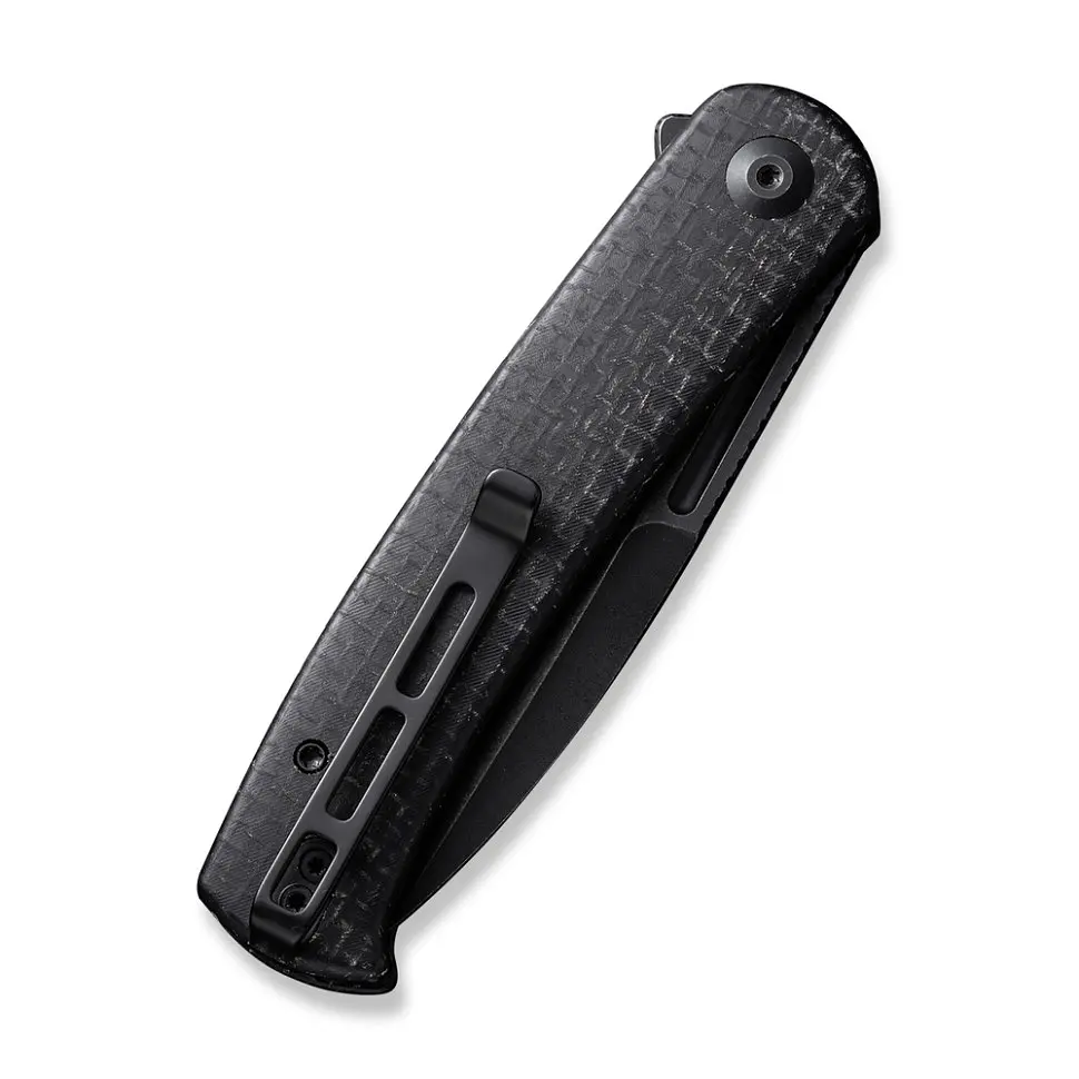 Ніж складаний туристичний Civivi Caetus Flipper, (8.8 см) Damascus / Carbon Fiber - фото 5