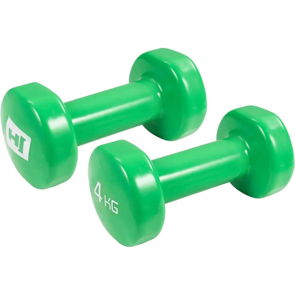 Гантели для фитнеса Hop-Sport виниловые круглые HS-V040DC 2х4кг - фото 2