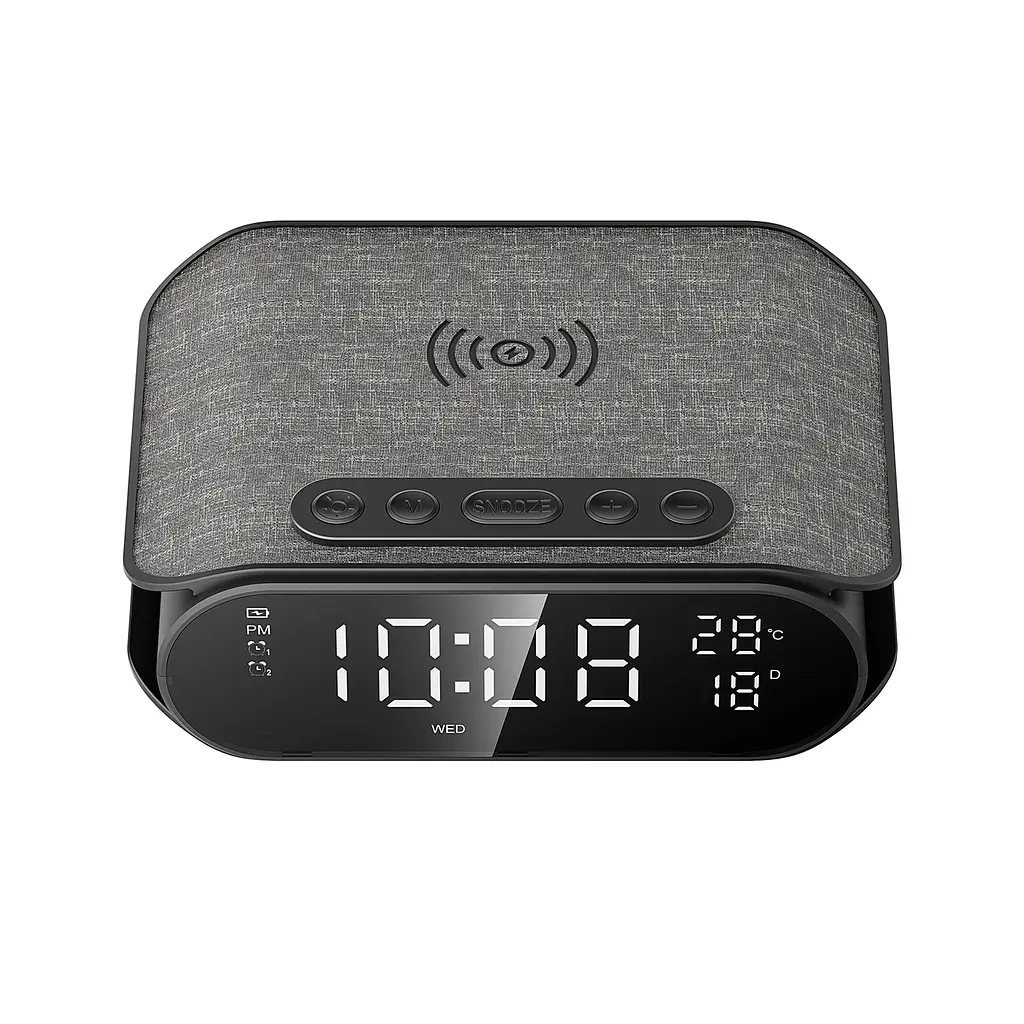 Бездротова зарядка з годинником HAVIT W3040 15W Black HAVIT (28310-000) - фото 2