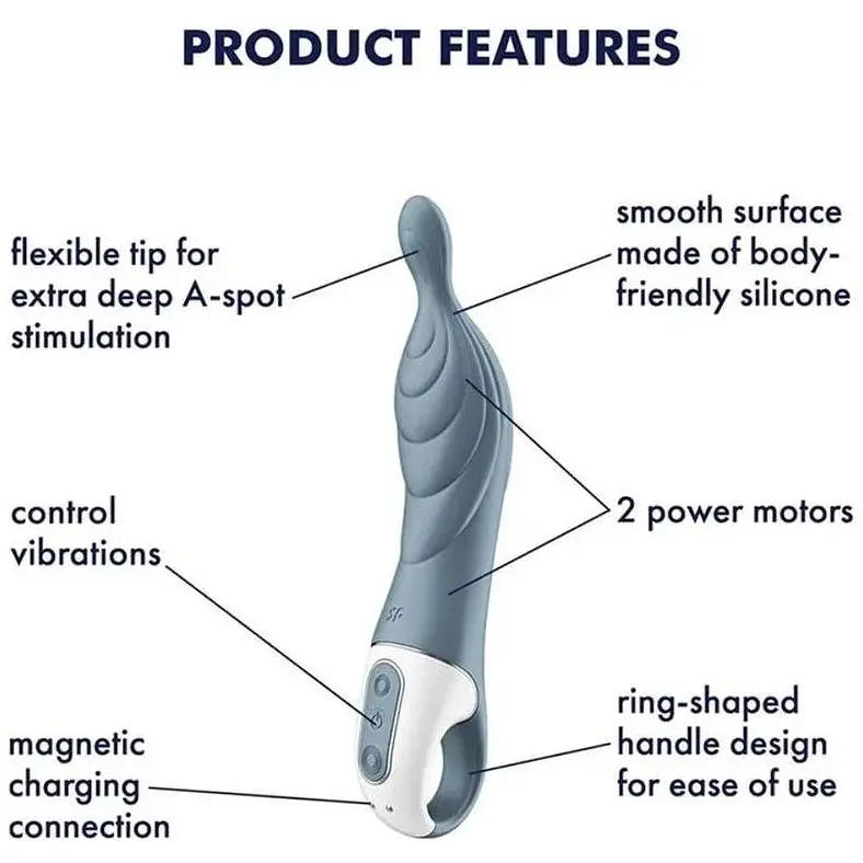 Вібратор для точки А Satisfyer A-Mazing 2 Grey - фото 3