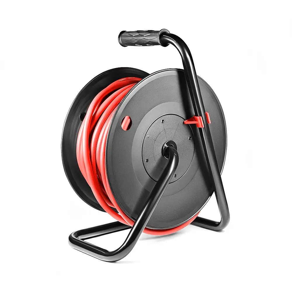 Подовжувач на котушці Stark CRP 2525-P (242000002) 4 розетки, 25 м, чорно-червоний - фото 5