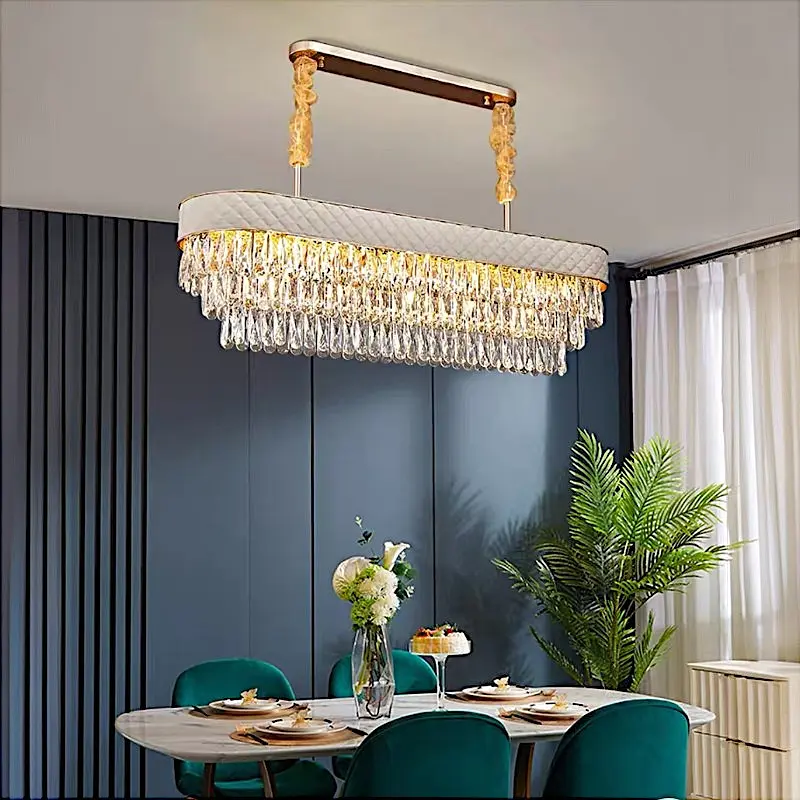 Овальна кришталева люстра Art 88205/80x35WH - фото 6