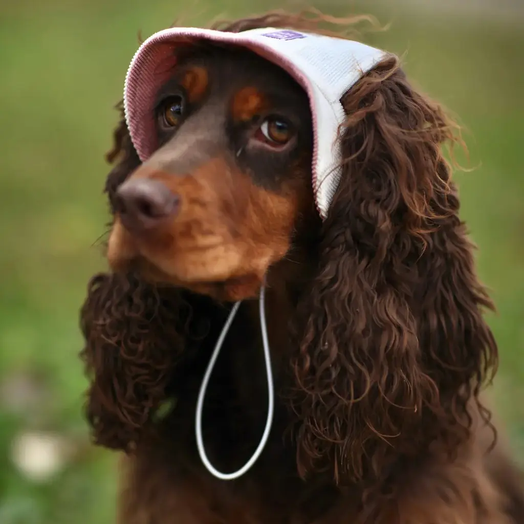 Панама для собак Hat-Dog Крем "Дуо" вельвет (XL) - фото 6