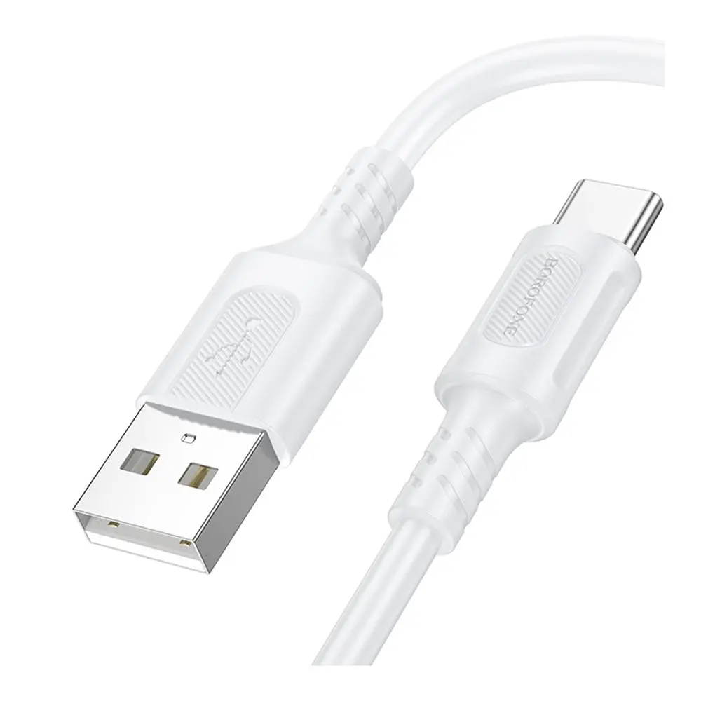 Кабель синхронізації Borofone BX111 3A USB-A to Type-C 1 м White (35628_3462271) - фото 2