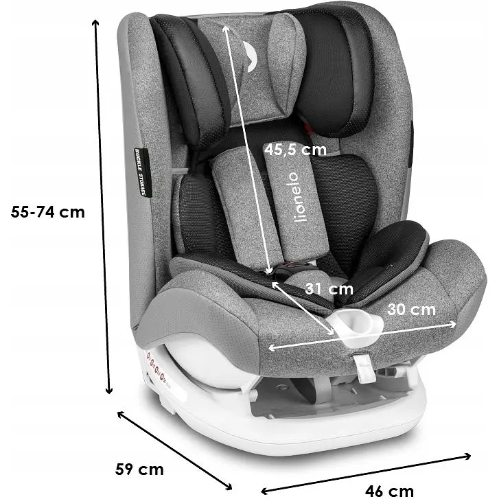 Автокрісло Lionelo Oliver 9-36 кг Isofix Stone - фото 5